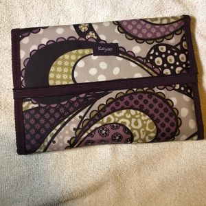 Thirty One purple paisley fold and go